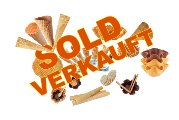 Komplette Waffelfabrik für Eiswaffeln – Verkauft